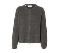 SELECTED FEMME Slflulu New Ls Cardigan Noos en Tricot, Mélange de Gris Moyen., L