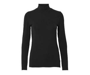 SELECTED FEMME SLFMANJA LS Haut col Noos, Noir, XL