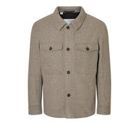 SELECTED FEMME Slhmitch Lano Shacket Noos Veste pour Homme, Taupe foncé, Taille L, Taupe foncé, L
