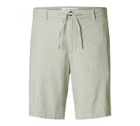 SELECTED FEMME Slhregular-Brody Linen Short Noos, Iceberg Green, S Hommes