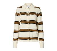 Selected Femme - Thea Ls Knit Button Collar Neck - Femme - Pulls - Beige - Taille: 40 FR