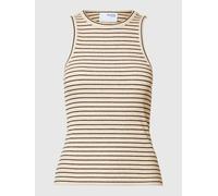SELECTED Haut 'ANNA' beige / noir, Taille XXXL