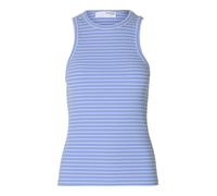 SELECTED Haut 'SLFANNA' bleu / blanc, Taille XL
