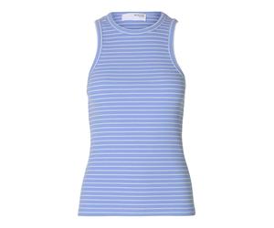 SELECTED Haut 'SLFANNA' bleu / blanc, Taille XXL