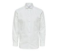 SELECTED HOMME BLACK Chemise Slhslimethan Ls Cut Away B Noos pour Homme, Blanc Brillant, XL