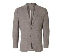 Selected Homme Blazer à Simple Boutonnage Coupe Slim Dark Sand Melange 52 Dark Sand Melange 52