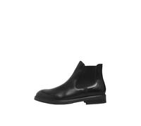 SELECTED HOMME Bottes Chelsea en cuir pour homme, Noir, 40 EU