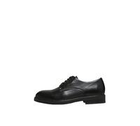 SELECTED HOMME Homme Slhblake Leather Derby Shoe B Noos Chaussures en Cuir, Noir, 45 EU