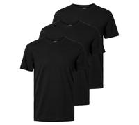 SELECTED HOMME Lot de 3 t-Shirts en Coton pour Homme, Noir, XL