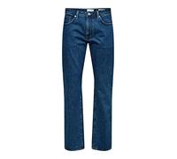 SELECTED HOMME Slh196-straightscott 24304 M.Blue W Noos Jeans, Denim Bleu médium, 30W x 32L