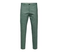SELECTED HOMME Slhslim-Oasis Linen TRS Noos Pantalon de Costume, Vert Clair (mélange de Vert Clair), 20