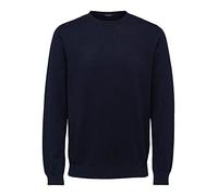 SELECTED HOMME Pull-over 'SLHBerg' bleu marine, Taille L