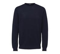 SELECTED HOMME Pull-over 'SLHBerg' bleu marine, Taille L