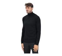 Selected Homme - Pull noir à col roulé - Homme - Pulls - Noir - Taille: S