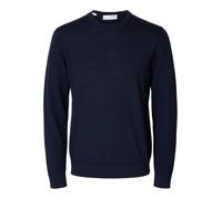 SELECTED HOMME Pull Ras du Cou 100% Laine mérinos Navy Blazer M Navy Blazer M