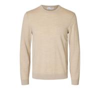 SELECTED HOMME Pull Ras du Cou 100% Laine mérinos Oatmeal XL Oatmeal XL