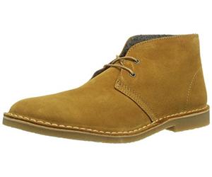 SELECTED Homme Sel Leon Wax Warm H Bottes Chukka, Tige dorée Jaune, 44.5 EU