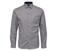 SELECTED HOMME Shdonenew-Mark Shirt Ls Noos Chemise Business, Multicolore (Bright White Checks:Red/Navy/White), Large