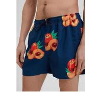 Selected Homme Short de bain classique, Insignia Blue Peach, Large M