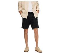 Selected Homme Short en Lin pour Homme Slhregular-Brody Noos, Noir, XL