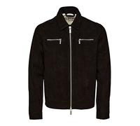 SELECTED HOMME Slharchive Blouson en Daim JKT W Noos Veste, Noir