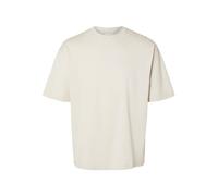 SELECTED HOMME Slhlooseoscar SS O-Neck Tee Noos T-Shirt, Crème, XL