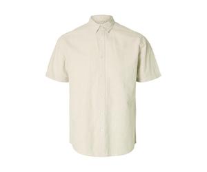 SELECTED HOMME Slhreg-New Linen T-Shirt SS Noos, Pure Cachemire., XL