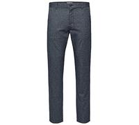 SELECTED HOMME Slhslim-Arval Pants W Pantalon, Bleu (Navy Blazer Detail: Mix), W34/L34 (Taille Fabricant: 34)