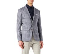 SELECTED HOMME Slhslim-timelogan Blu SND Chk BLZ B Noos Blazer, Bleu Clair/Carreaux : Sable, 38 cm