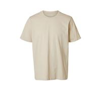 SELECTED HOMME T-Shirt régulier pour Homme, Crème, XL