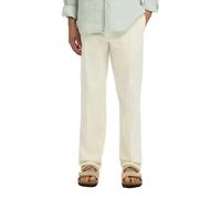 Selected Leroy 196 Linen Straight Fit Pants Beige M Homme