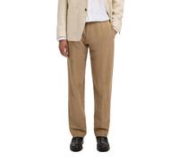 Selected Leroy 196 Linen Straight Fit Pants Marron S Homme