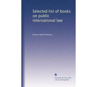 Selected list of books on public international law