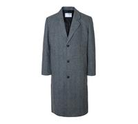 SELECTED Manteau mi-saison 'SLHMilos' gris clair / gris foncé, Taille L