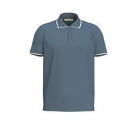 SELECTED MEN Slhfave Sport Zip SS Polo Noos, Blue Mirage., L