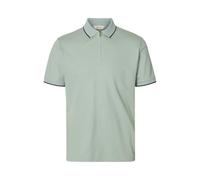 SELECTED MEN Slhfave Sport Zip SS Polo Noos Homme