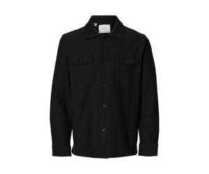 SELECTED MEN Slholiver Sweat Overshirt Noos, Noir, XL Hommes