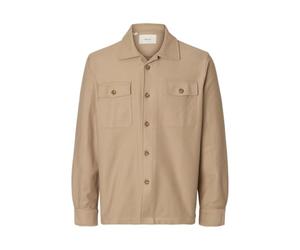 SELECTED MEN Slholiver Sweat Overshirt Noos, Savannah Tan, M Homme