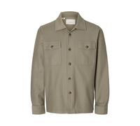 SELECTED MEN Slholiver Sweat Overshirt Noos, Vétiver, S Homme