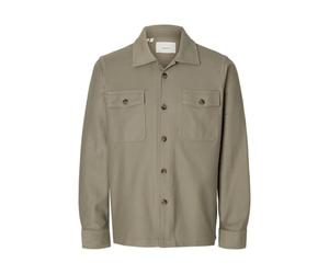 SELECTED MEN Slholiver Sweat Overshirt Noos, Vétiver, S Homme