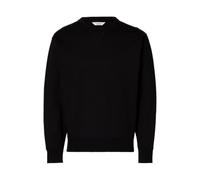 SELECTED MEN Slhrelaxluke Ls Sweat à col Rond, Noir, M