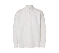 SELECTED MEN Slhrlxoxford Ls Noos T-Shirt, Blanc, S Hommes
