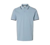 SELECTED MEN Slhslim-Atlas Sport SS Polo, Vieux Bleu, S