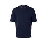 SELECTED MEN Slhtorino SS Knit Crew Neck Noos, Blazer Bleu Marine, L Homme