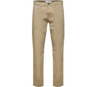 Chinots hommes Selected SLHSLIM-NEW MILES 175 FLEX CHINO Beige US 31 / 32