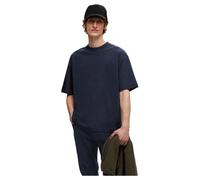 Selected Oscar Loose Fit Short Sleeve T-shirt Bleu M Homme