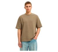 Selected Oscar Loose Fit Short Sleeve T-shirt Marron M Homme