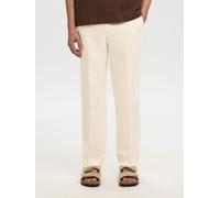 SELECTED Pantalon à plis beige clair, Taille 54