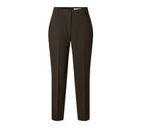 SELECTED Pantalon à plis 'SLFRITA-RIA' brun foncé, Taille 34