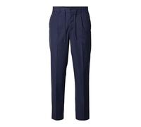 SELECTED Pantalon à plis 'SLHLeroy' bleu marine, Taille 52-54